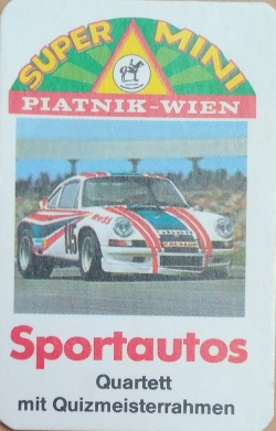 Super Mini Quartett Piatnik Sportautos